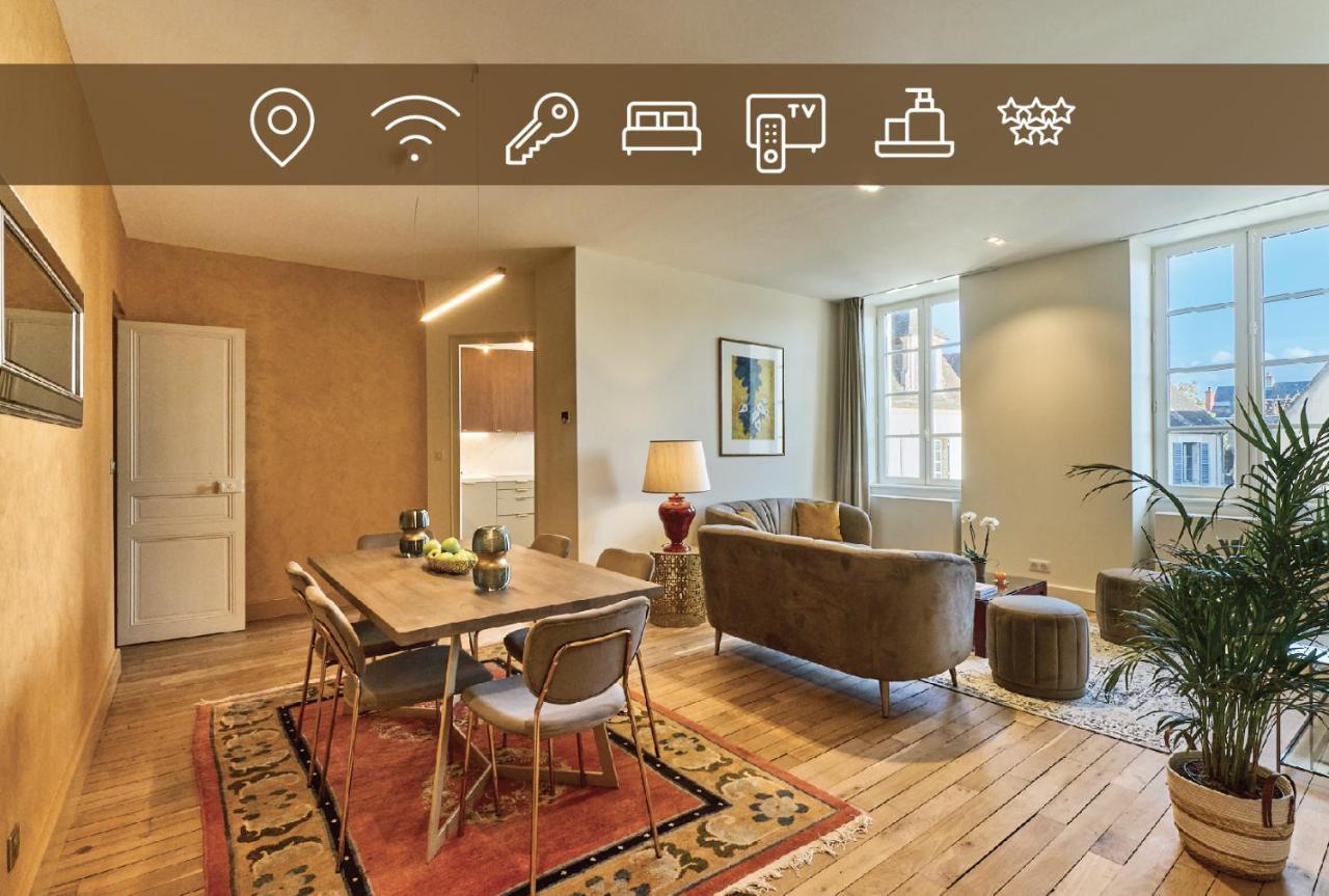 Appartement Montagnon - Les Suites Du Palais - Classe 4 Etoiles, Parking Prive, Vue Cathedrale, 3 Chambres, Primo C0Nciergerie Nevers Exterior photo